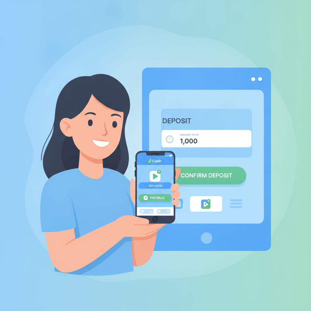 Illustration: How to Make Your First Deposit on JD Flash Using GCash